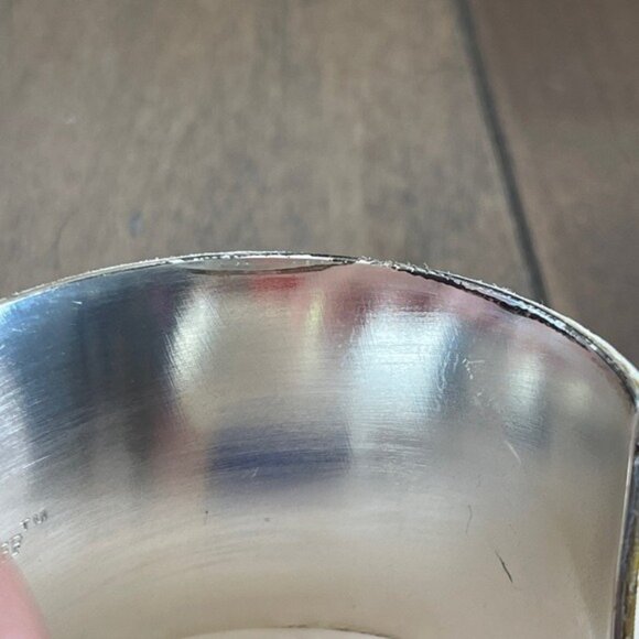 Rustic Cuff Snake Print Wide Silver Cuff Bracelet - Picture 10 of 15